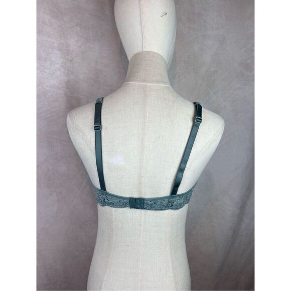 Green Lace Unpadded Victoria’s Secret Bra 34B - Picture 3 of 6